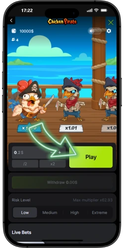 Chicken Pirate Captain Clucky walking gameplay